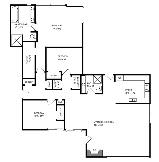 Floorplan - 1635 W Cortland