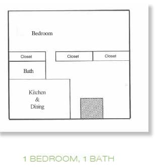 1BR/1BA - Courtyards at Gateway