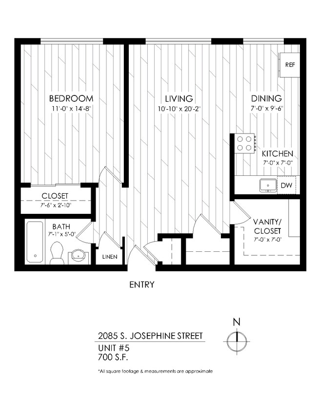 Floorplan - South Josephine Apts