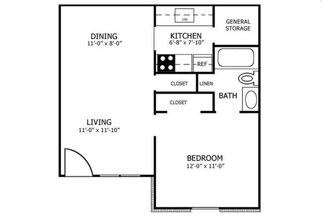 1BR/1BA - Heatherbrook Apartments - Senior Living