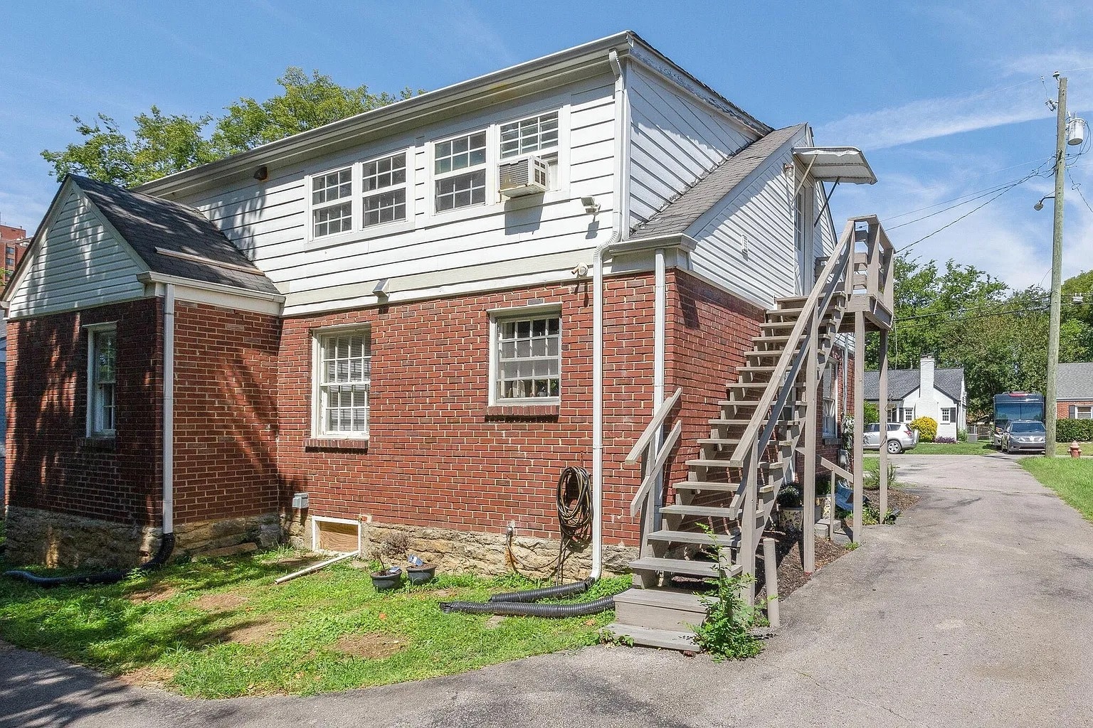 Rear parking spot and new stairs - 253 Thuss Ave