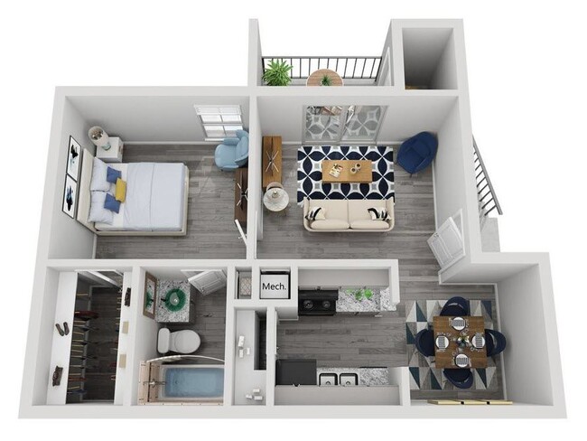 Floorplan - Villa Luna Apartments