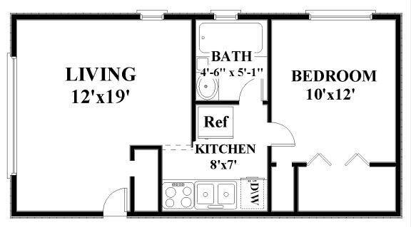 Floorplan - Brentwood Apartments