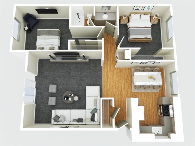 2bd Floorplan - Greenview Manor