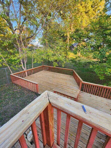 Back yard deck - 7325 N Brooklyn Ave