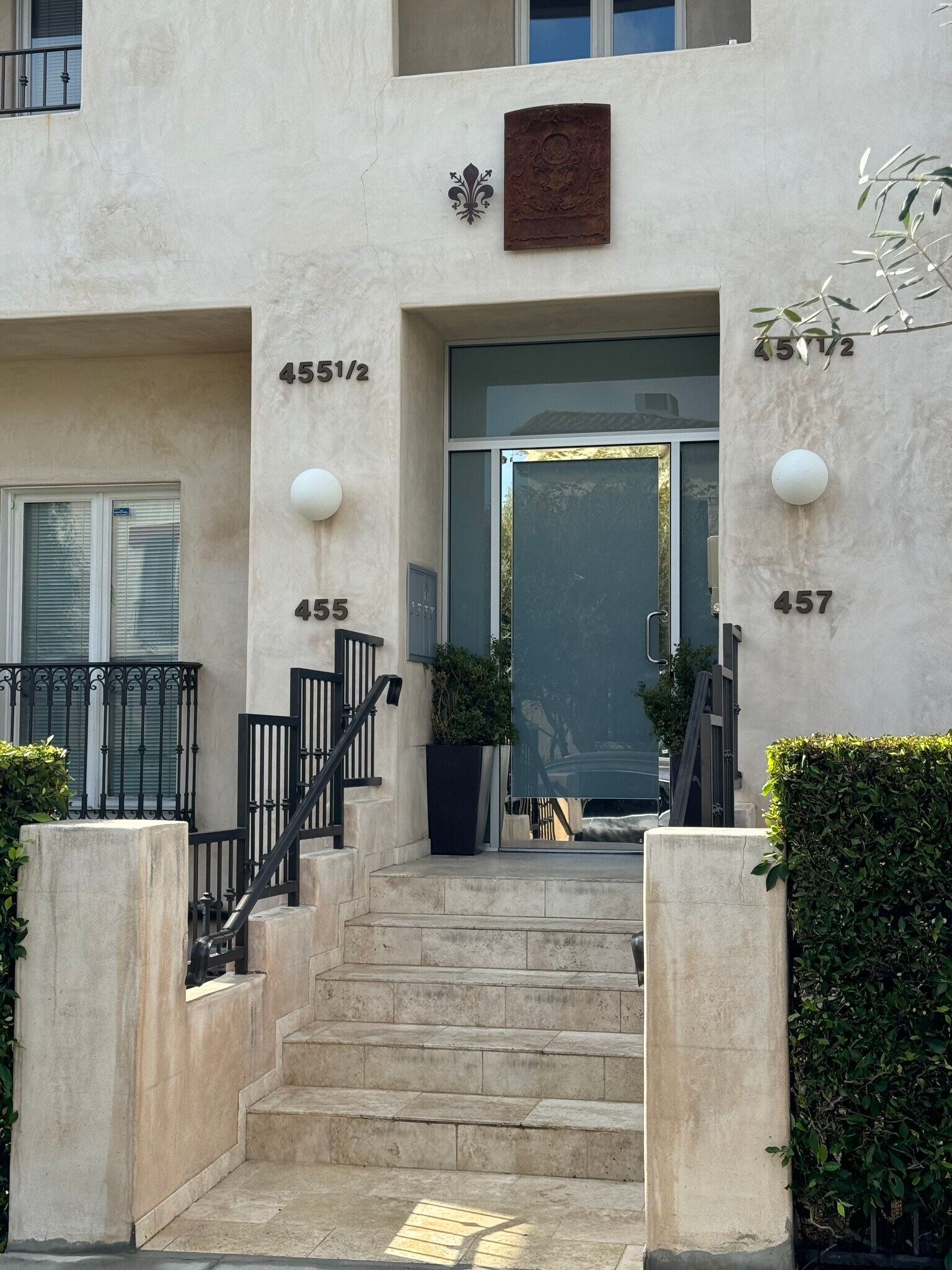 gated, secured entry w/ security cameras around - 455 N Spaulding Ave