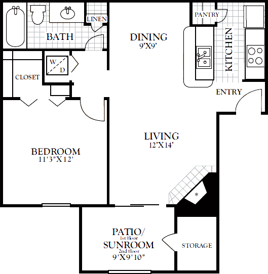 A2-1b-1ba-678sqft.png - Walnut Creek Apartments