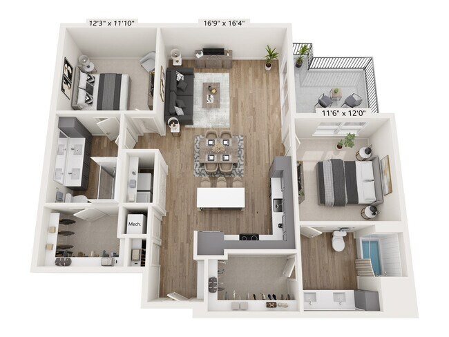 Floorplan - Lakeshore Pearl 2
