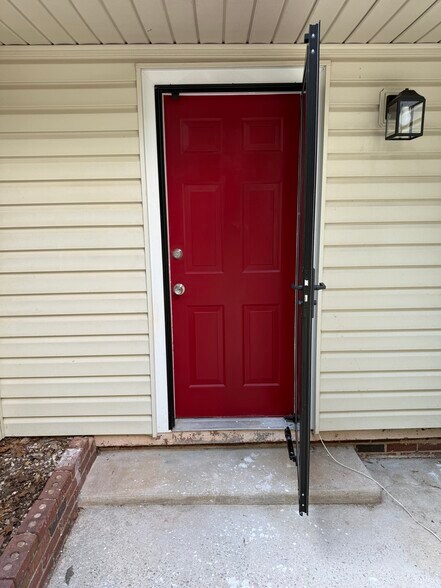 Solid Metal Back Door - 18 Waters Ave