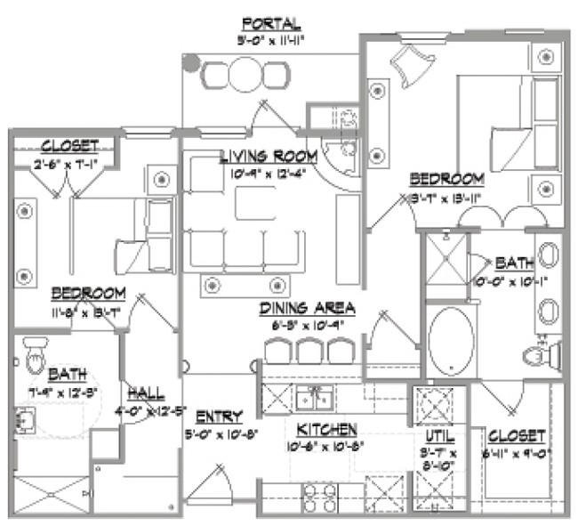 2BR/2BA - Alameda Santa Fe Condominiums