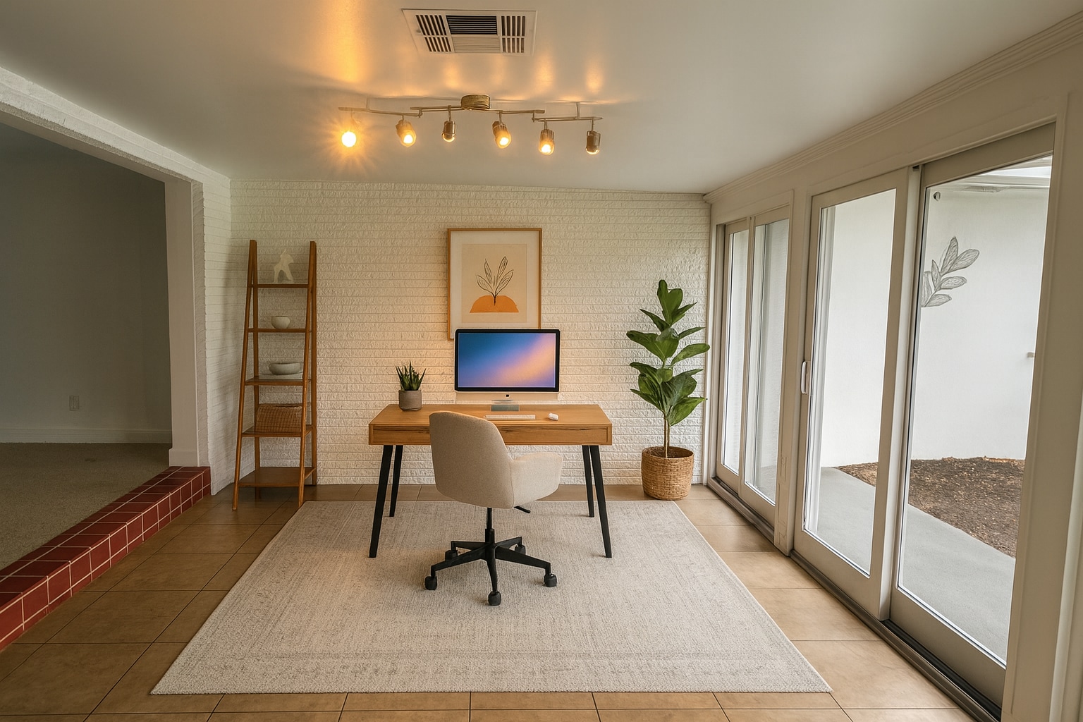 Office in Sunroom - 602 NE 37th St