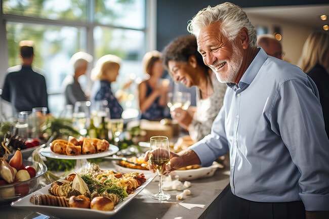 Casella_Dining Brunch Group - The Lofts at Brownwood