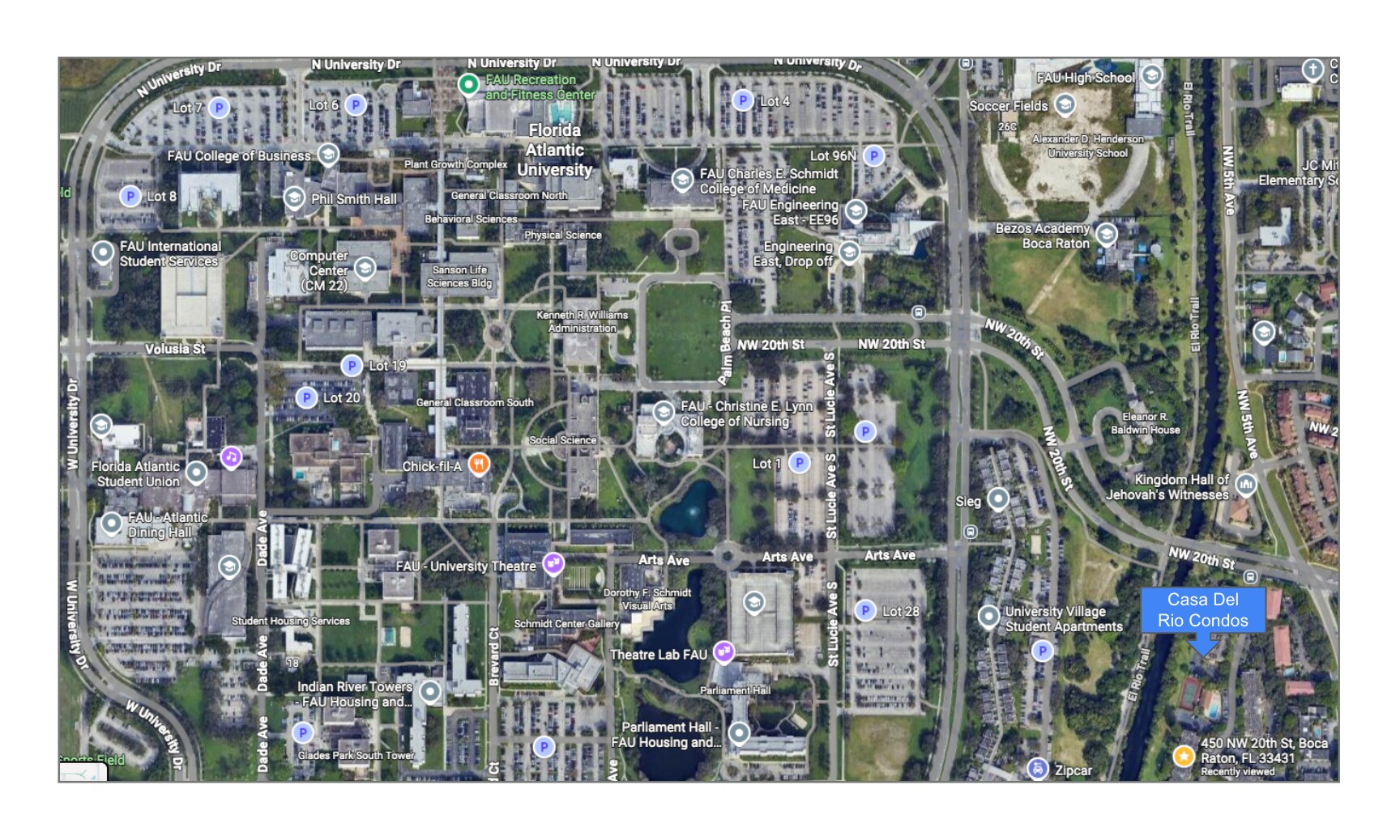 Proximity to FAU - 450 NW 20th St