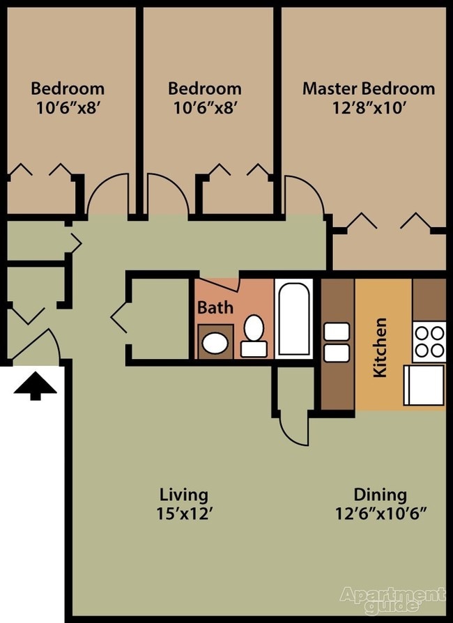 The Arapahoe w/ Washer - Copper Chase Apartments
