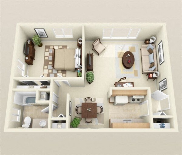 Floorplan - Euclid Place Apartments