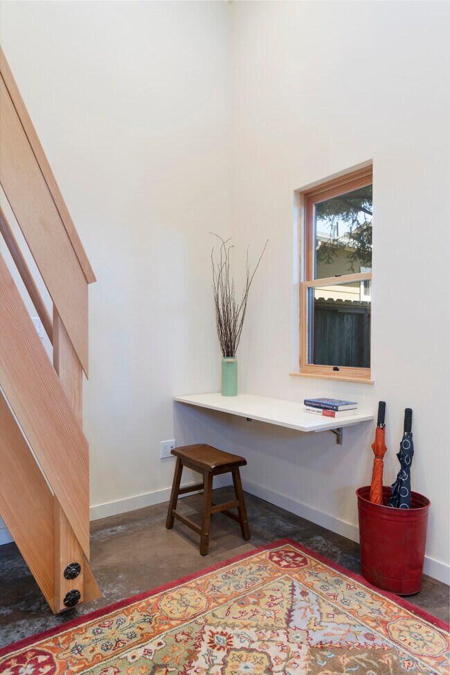 Fold-down work surface - 952 60th St