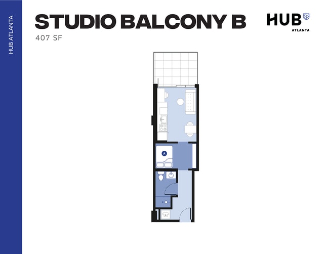 Studio Balcony B - Hub Atlanta