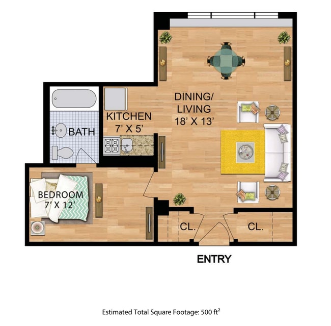 Building Photo - Spacious & Bright Junior 1 Bedroom at Rive...