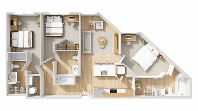 C1: 3BD | 3BA | 1118 SF - The Grayson