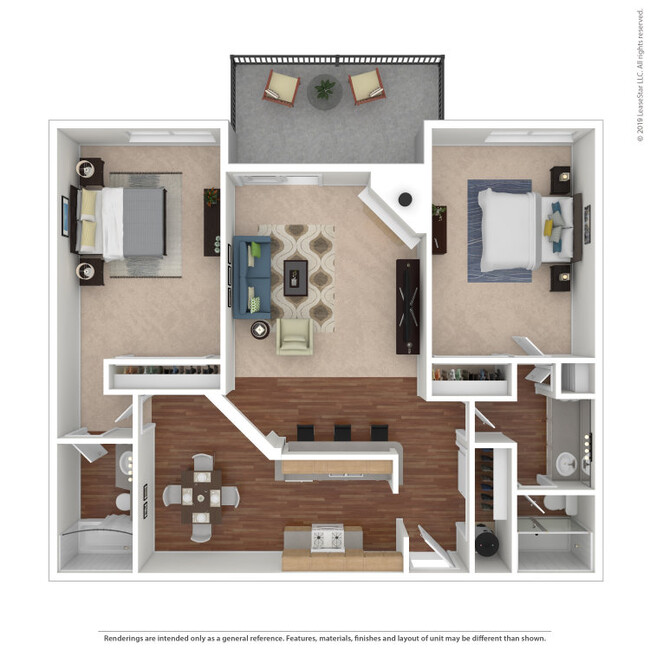 HuntingtonLakes_2x2_TheCedar_310837.jpg - Huntington Lakes Apartments