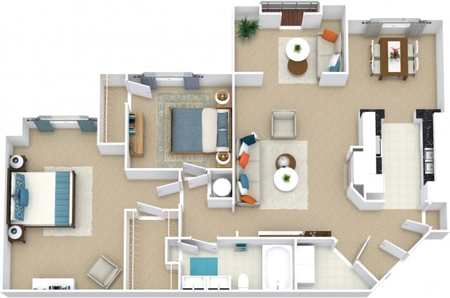 Floorplan - The Fairways at Birkdale Apartment Homes