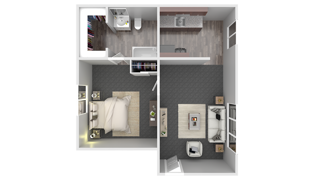 1 bedroom.png - Robert Hock Apartments