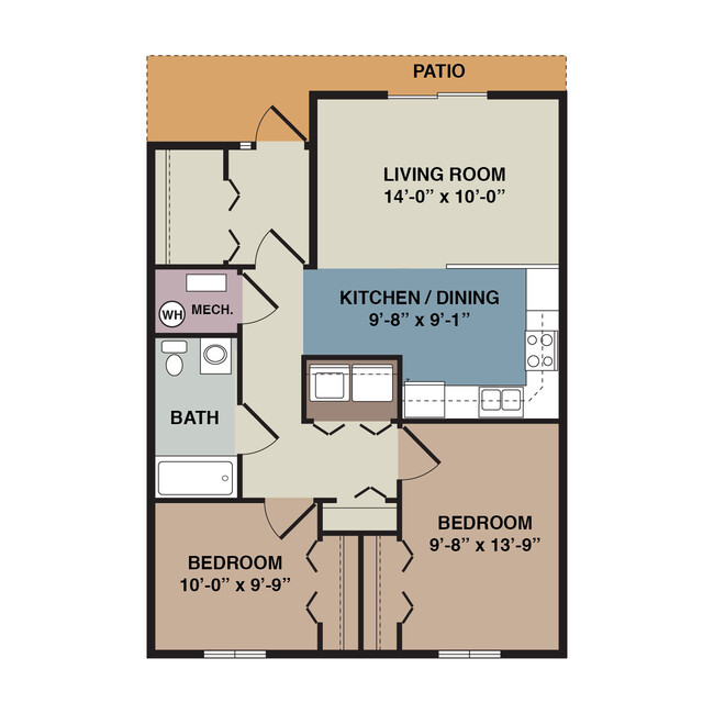 Floorplan - Cedar Terrace Townhomes