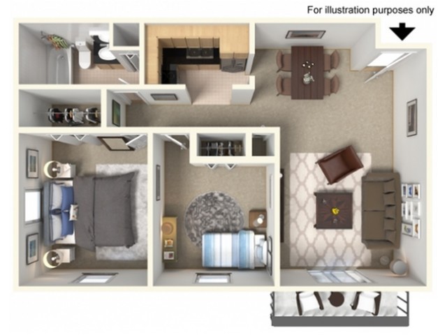 Floorplan - Valley York Apartments