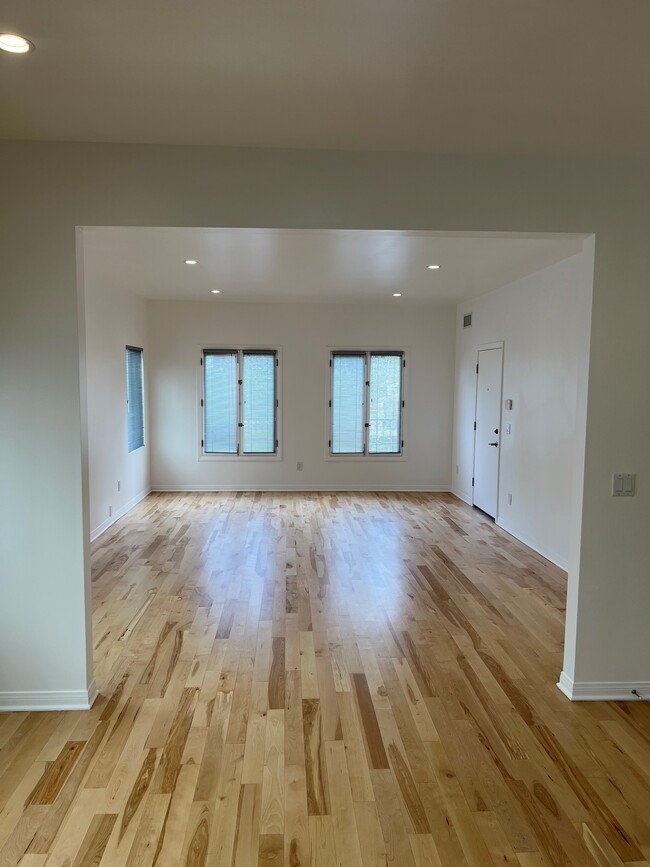 new light maple hardwood floors - 457 N Spaulding Ave