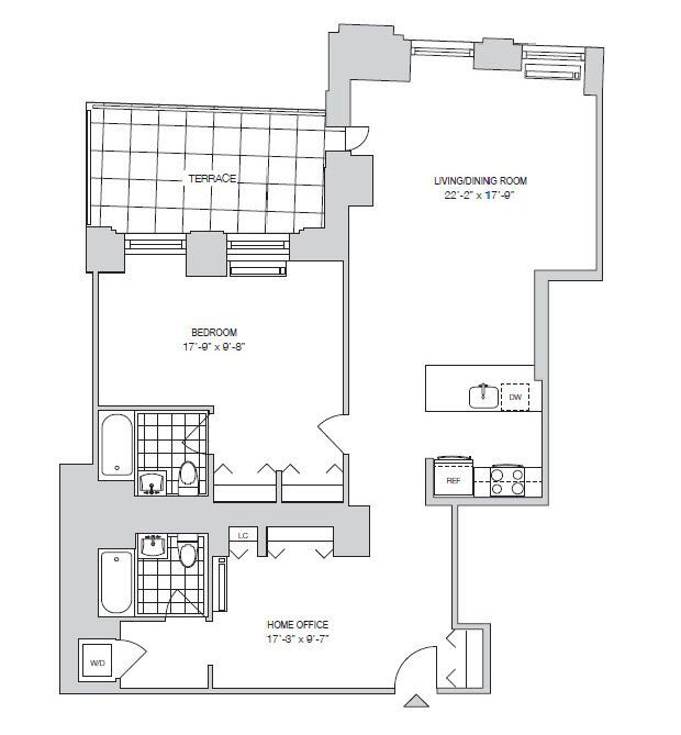 Floorplan - 70 Pine Apartments