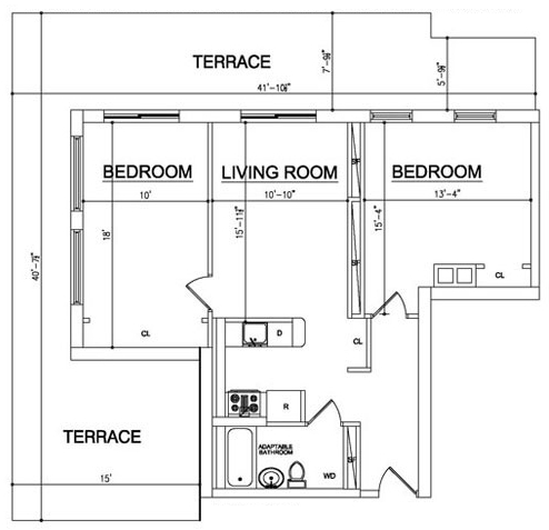 2BR/1BA - Ocean Blue