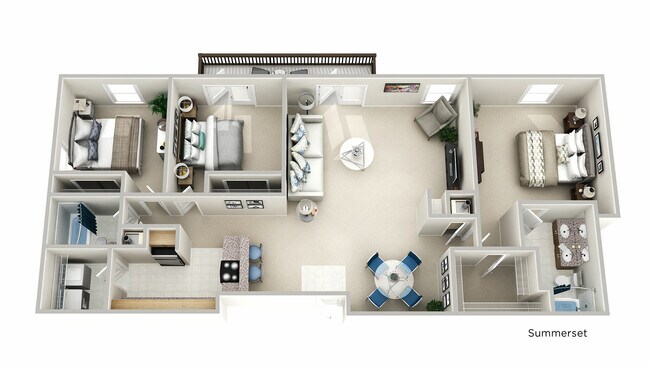 Summerset-3-bedroom-2-bathroom - The Q at Maitland