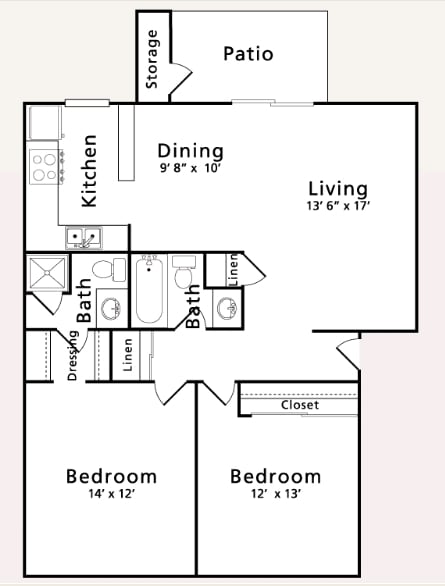 2BR/2BA - Silverado