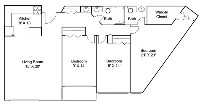 Floorplan - Hillsborough Apartments