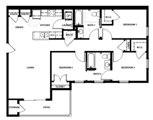 Floorplan - Whittier Place