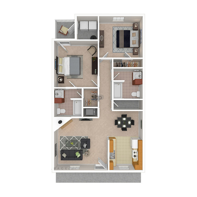 Floorplan - Spurlock North Apartments