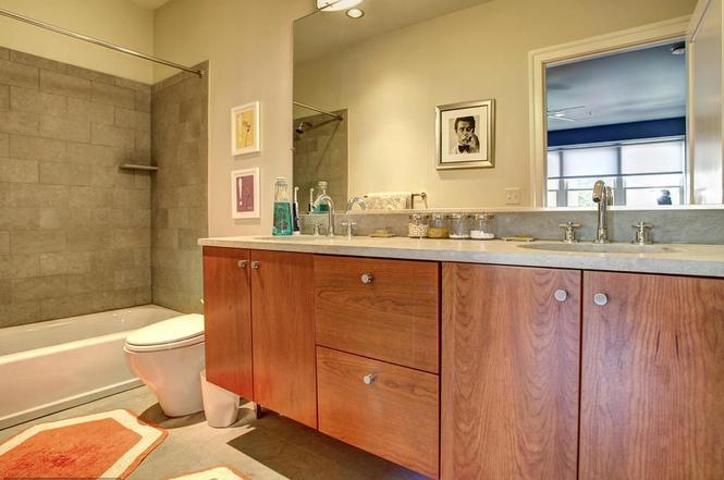 master bath includes large shower separate from this bathtub; his and hers sinks - 2516 Q St NW