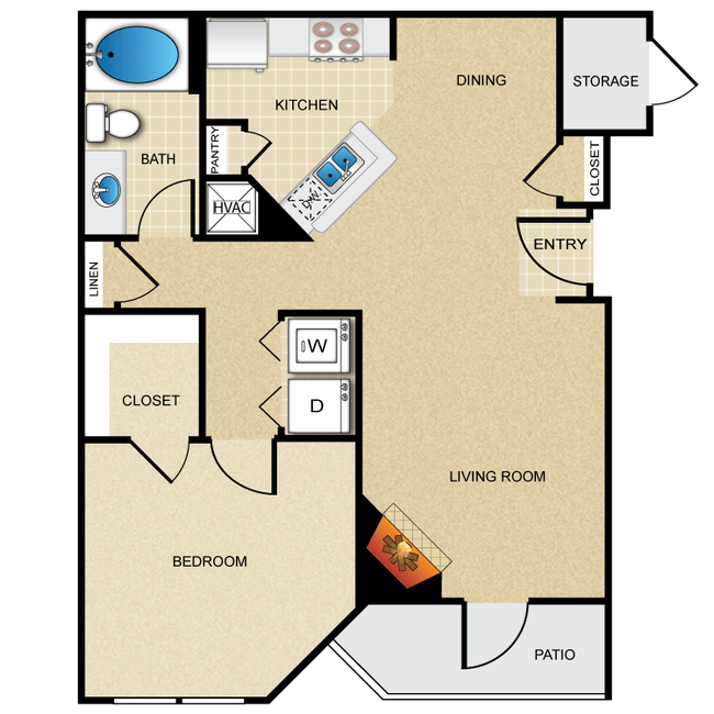 Floorplan - Wade Crossing Apartment Homes