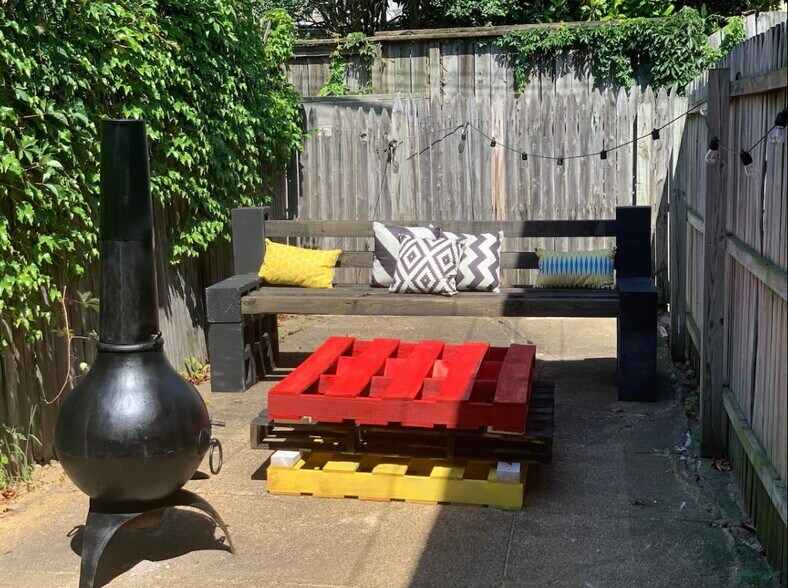 only half of entire backyard space - 323 S Castle St