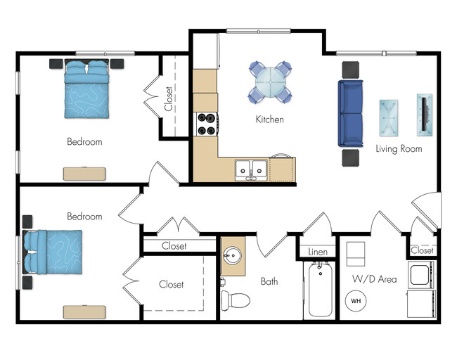 Floorplan - Legacy Pointe at Poindexter Apartments