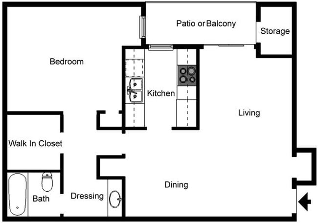 Floorplan - Don Miguel Apartments