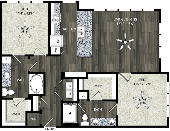 Floorplan - Oaks 55