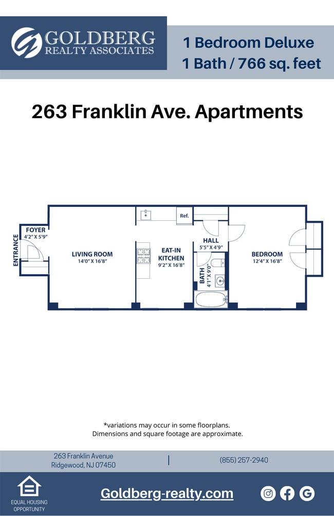 Floorplan - 263 Franklin Ave. Apartments