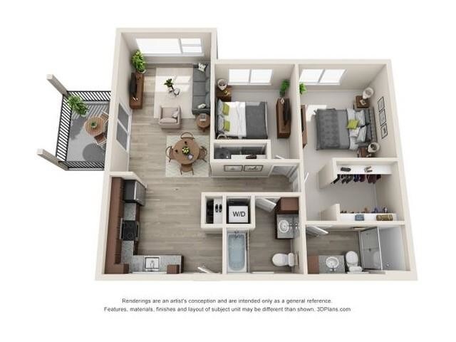 Floorplan - 56 Commons Apartments