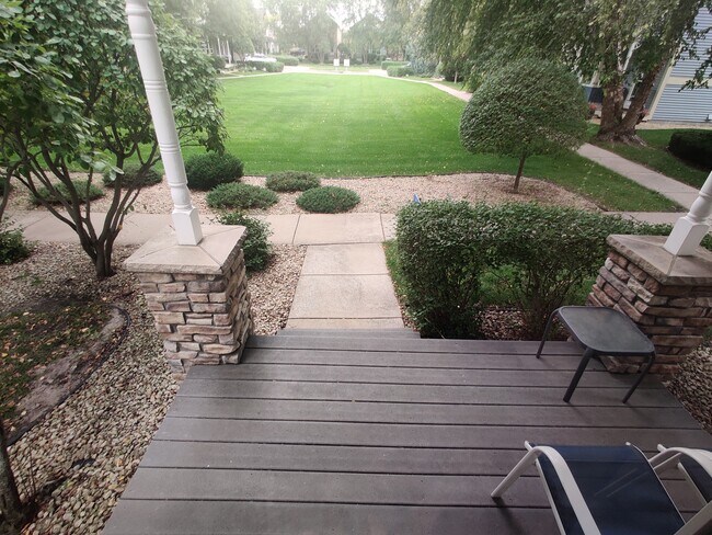 Courtyard from front porch - 2907 86th Ln N