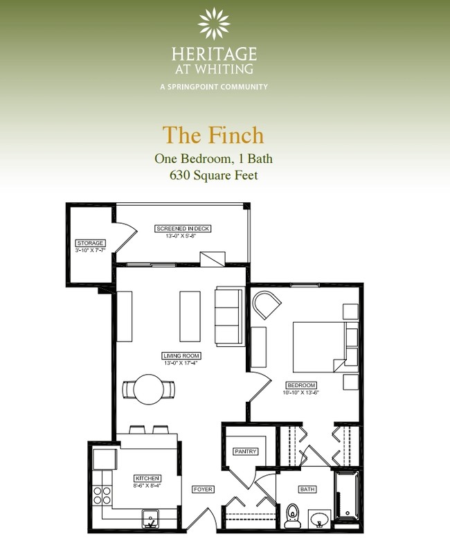 Floorplan - Heritage at Whiting - 55 and Older Community