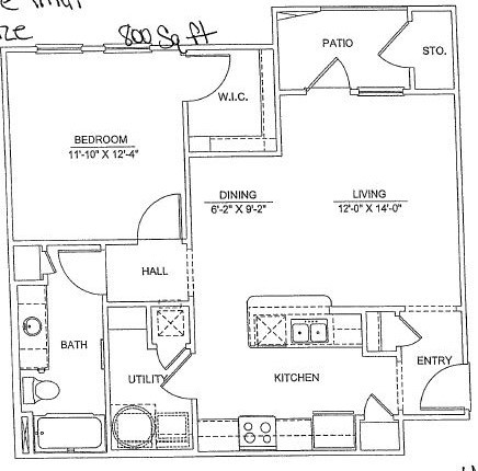 1br Floorplan - Riverside Village