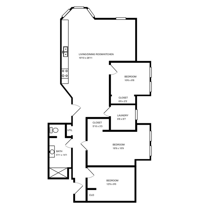 Floorplan - 1819 W Belmont