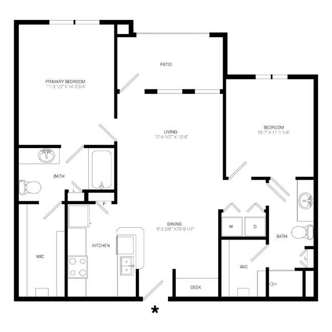 Floorplan - The Grand Parkway Senior Apartments