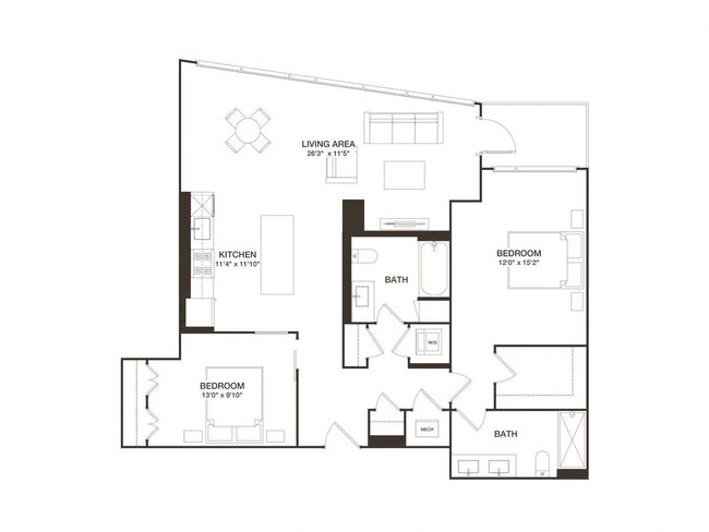 Floorplan - 8001 Woodmont